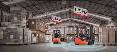 Efektivní řízení flotily vysokozdvižných vozíků pomocí systému I_Site značky Toyota.